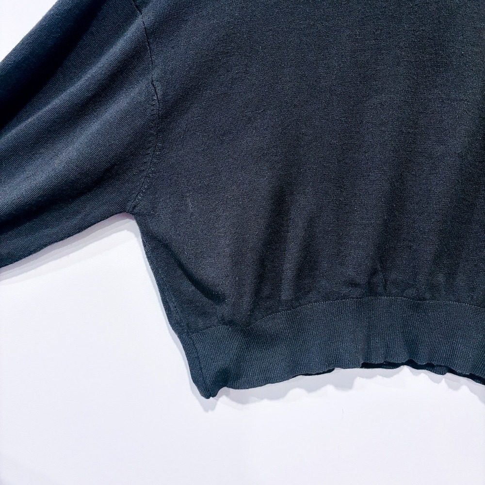 SIMONS‎ Dark khaki cropped mock neck sweater | Minimalist cozy | Small - Picture 5 of 8